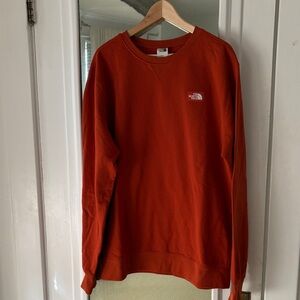 The North Face Men’s Orange Crew Neck Sweatshirt